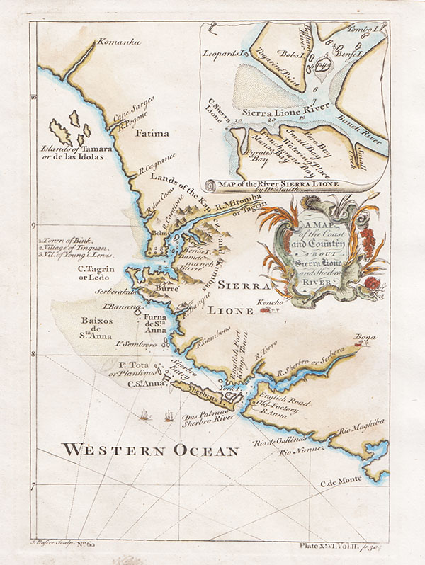 A Map of the Country about Sierra Lione and Sherbro River