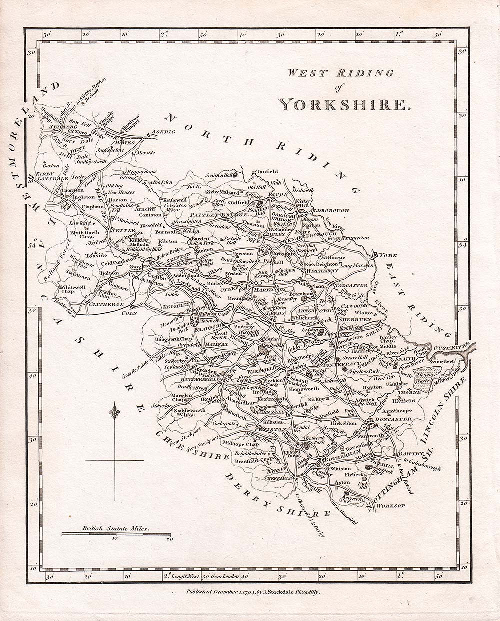 West Riding of Yorkshire - John Stockdale