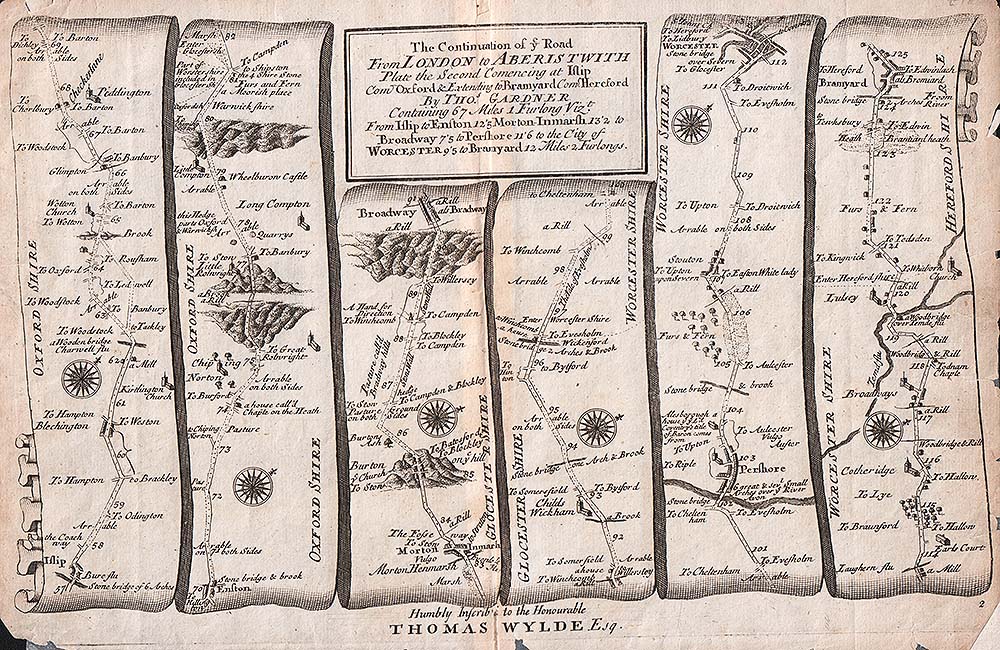 Thomas Gardner - The Continuation of the Road from London to Aberystwyth.