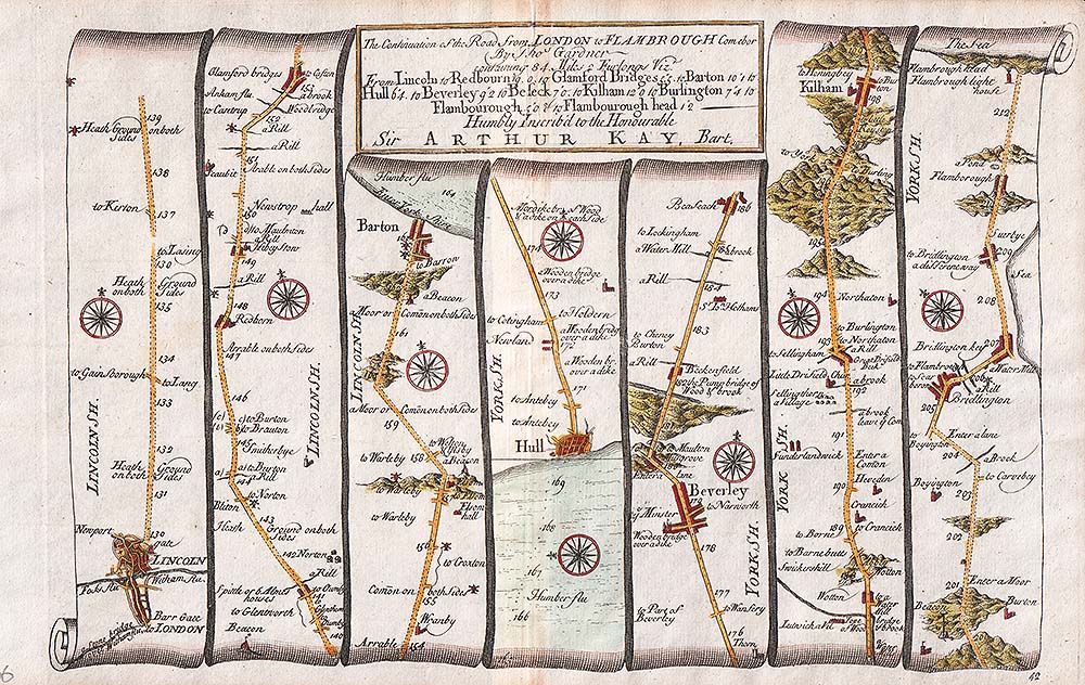 Thomas Gardner - The Continuation of the Road from London to Flamborough