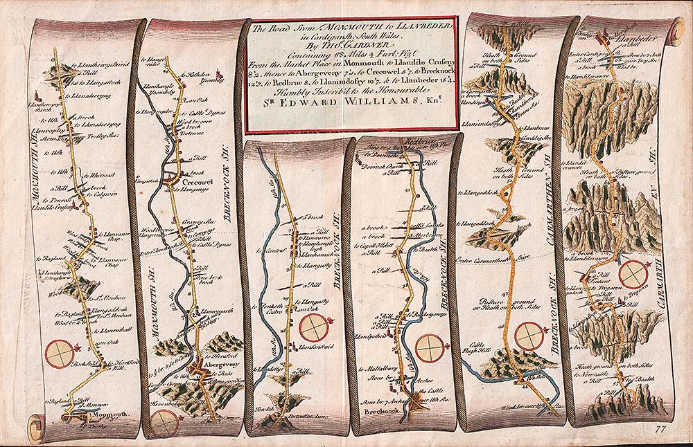 Thomas Gardner - The Road from Monmouth to Llanbeder in Cardiganshire South Wales