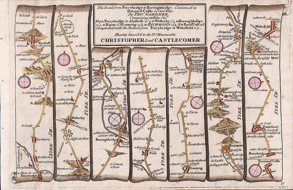 Thomas Gardner - The Road from Ferrybridge to Boroughbridge continued to Barnard Castle