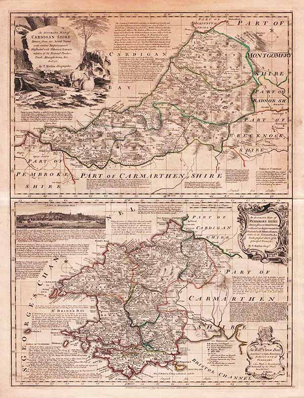 Thomas Kitchin and Emanuel Bowen  -  Large English Atlas 