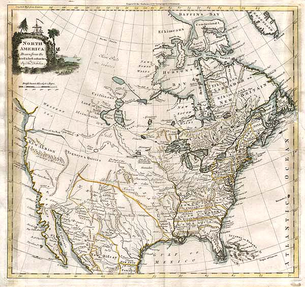 North America - Drawn from the latest & best authorities By Thomas Kitchin