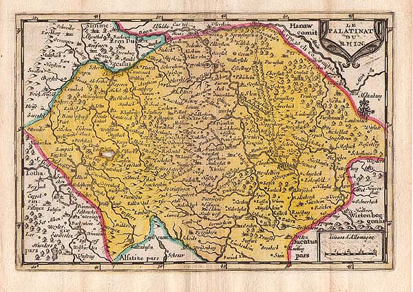 Le Palatinat du Rhin  -   Pieter  Van der Aa 1659-1733