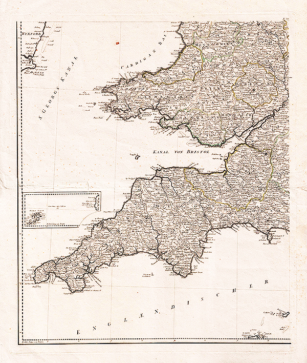 Karte von England und Wallis  von Herrn Thomas Kitchin  Franz Anton Schraembl 1787