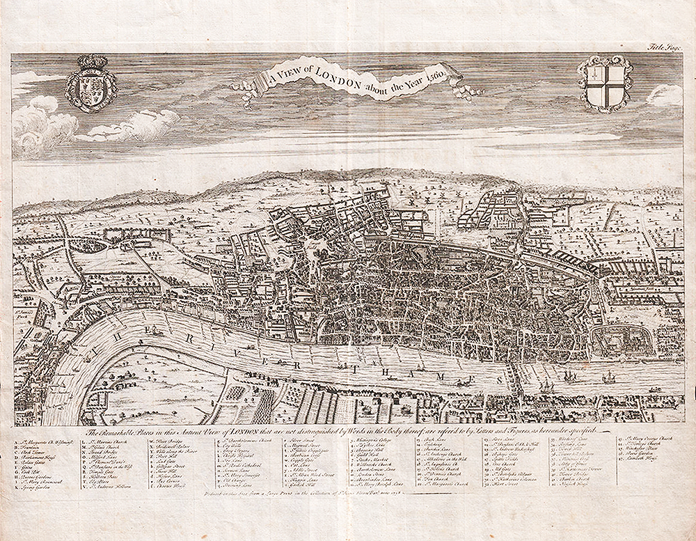 A View of London about the year 1560