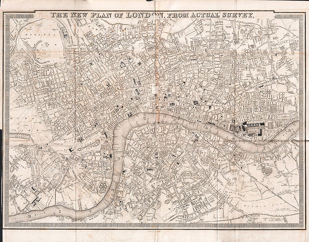 The New Plan of London from Actual Survey