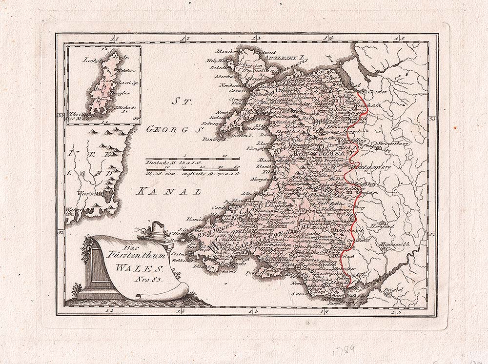 F J Von Reilly - Das Furstenthum Wales Nro 85