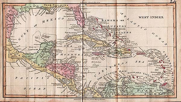 West Indies  -  Adams's Atlas