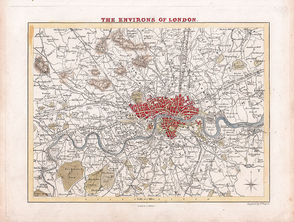 Thomas Moule  -  The  Environs of London