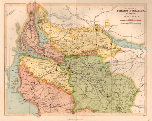 William Hughes  -  The Counties of Stirling Dumbarton Renfrew and parts of Lanark and Ayr