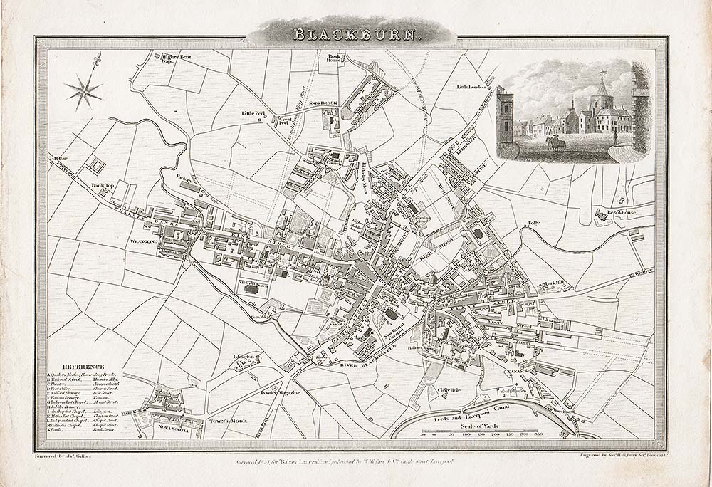 Blackburn  -  Town Plan
