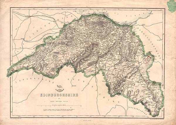 Edinburghshire by Edw Weller  FRGS