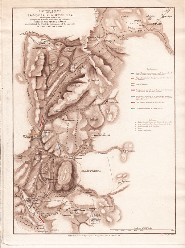 Military Sketch of a Part of Laconia and Cynuria......