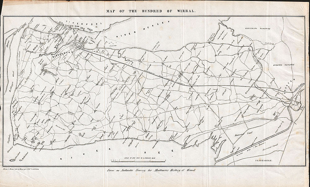 Map of the Hundred of Wirral.