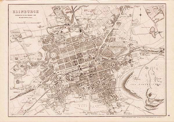 Edinburgh Corrected to the present time  By John Dower  FRGS