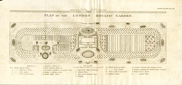 Plan of the London Botanic Garden