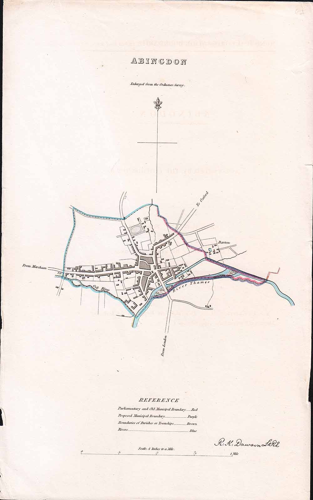 Abingdon Town Plan - RK Dawson 