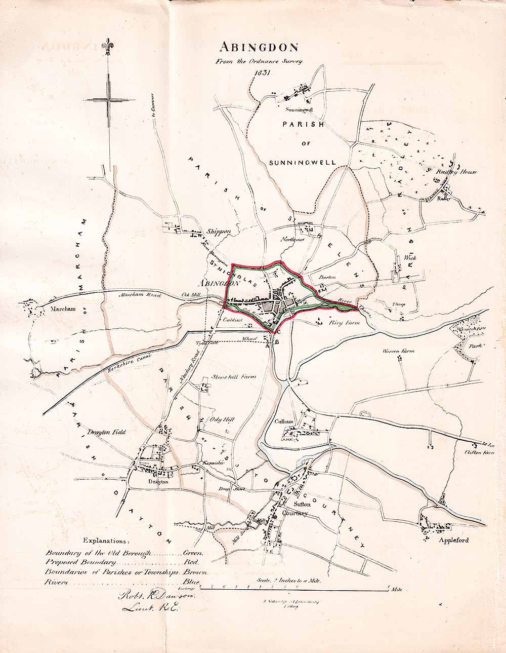 Abingdon Town Plan - RK Dawson 