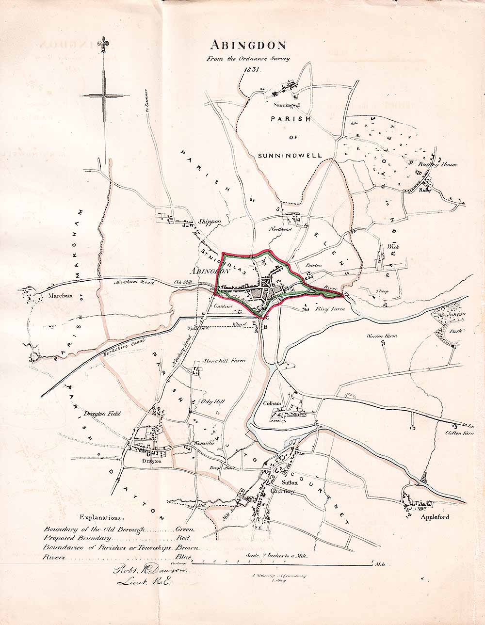 Abingdon Town Plan - RK Dawson 