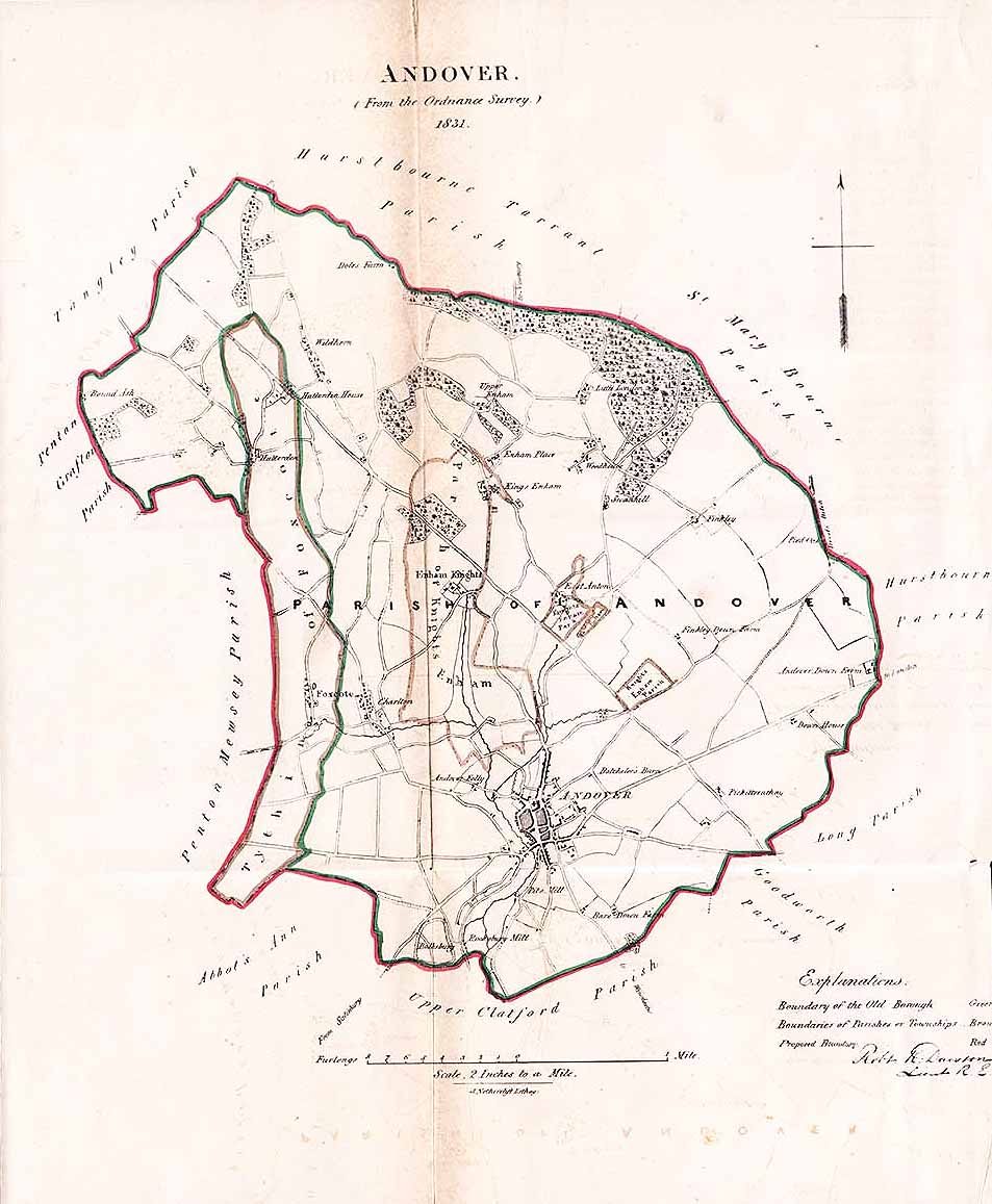 Andover  Town Plan - RK Dawson  