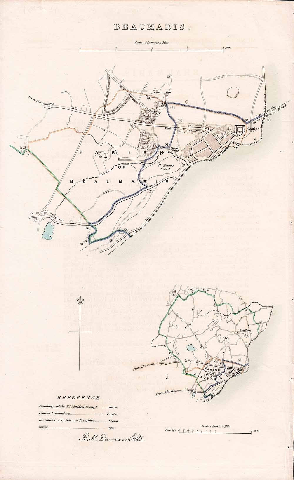 Beaumaris Town Plan - RK Dawson 