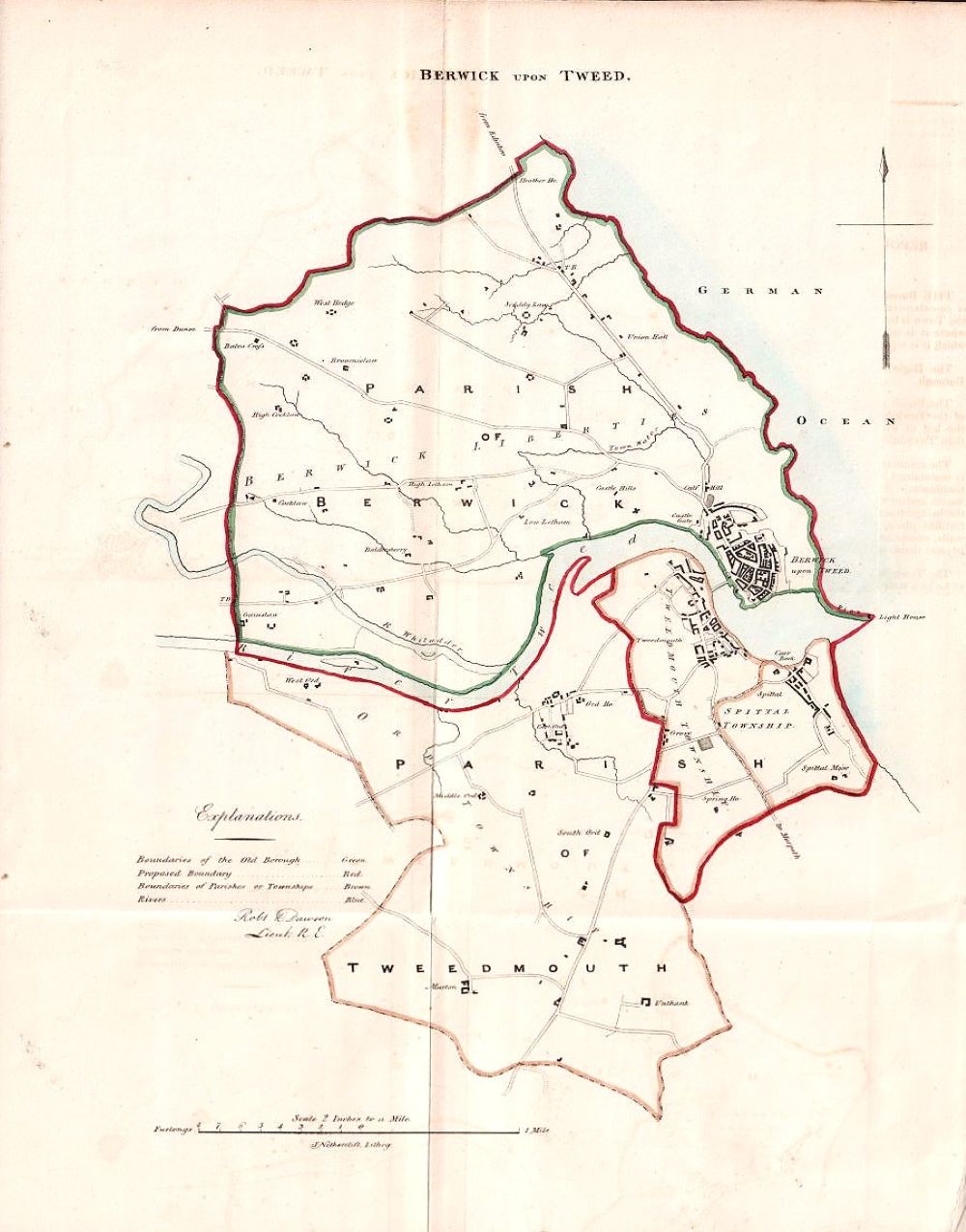 Berwick upon Tweed Town Plan - RK Dawson 