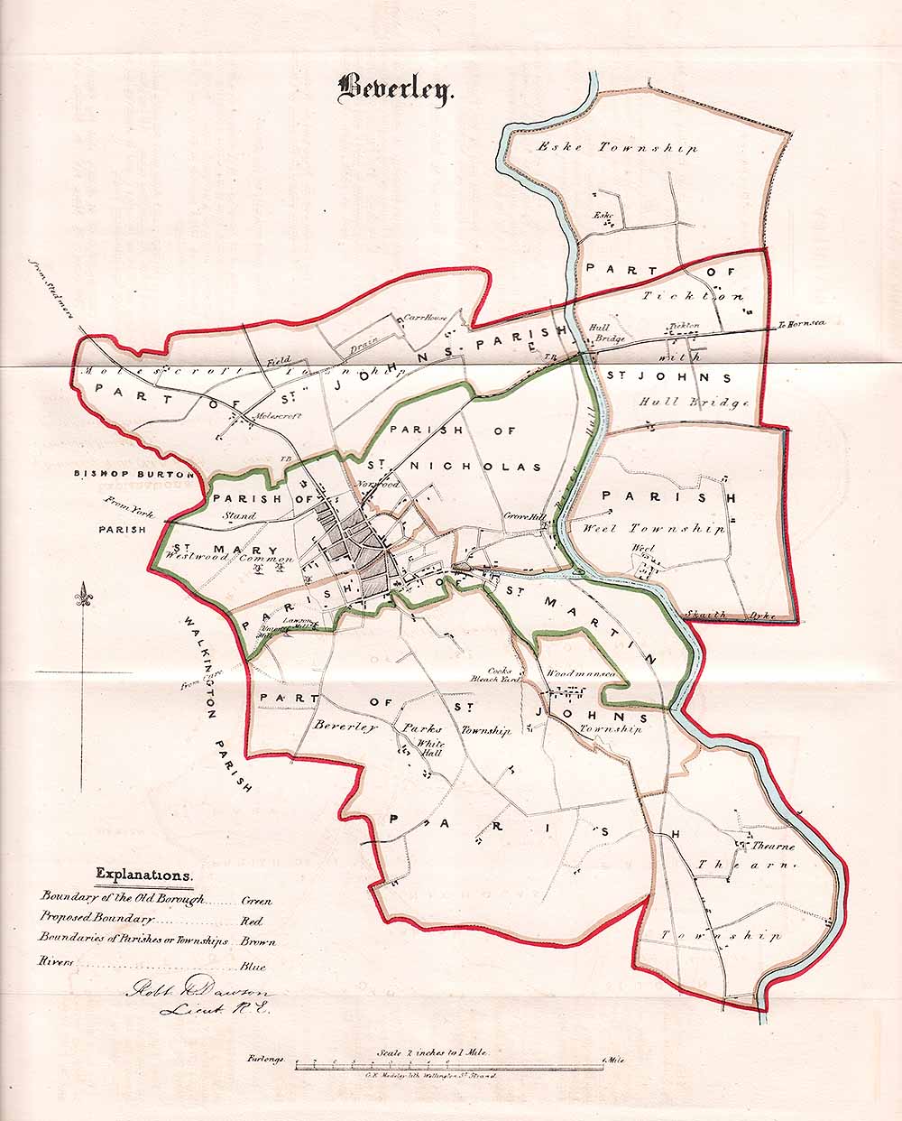 Beverley Town Plan - RK Dawson  