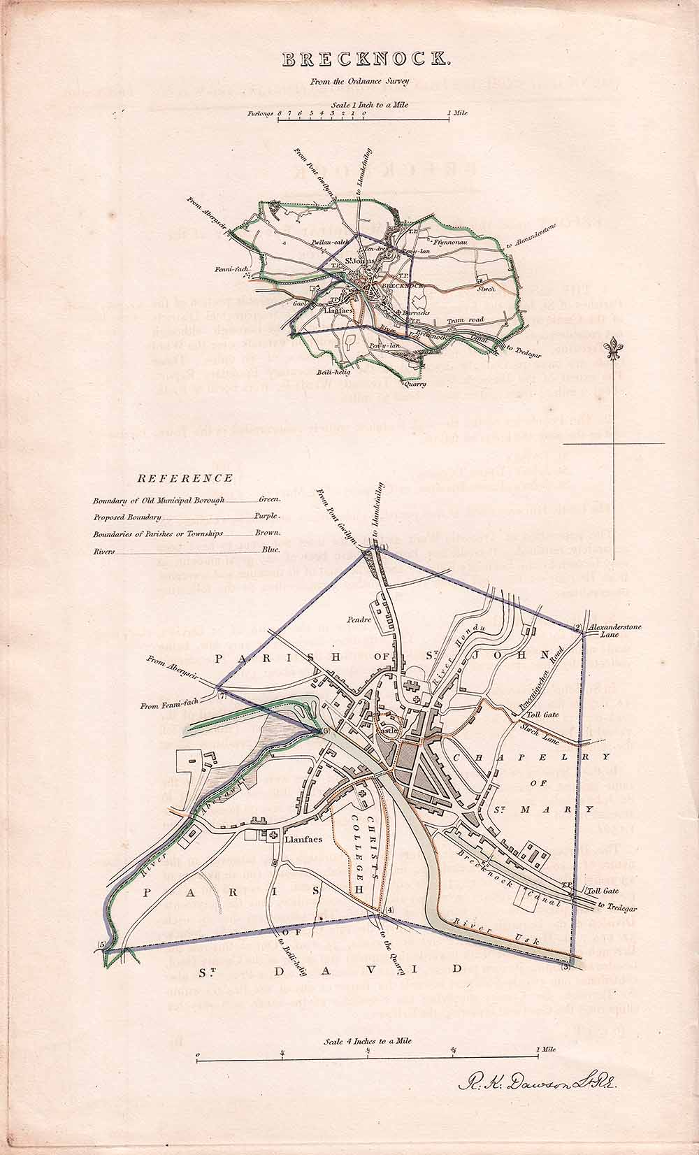 Brecknock Town Plan - RK Dawson  