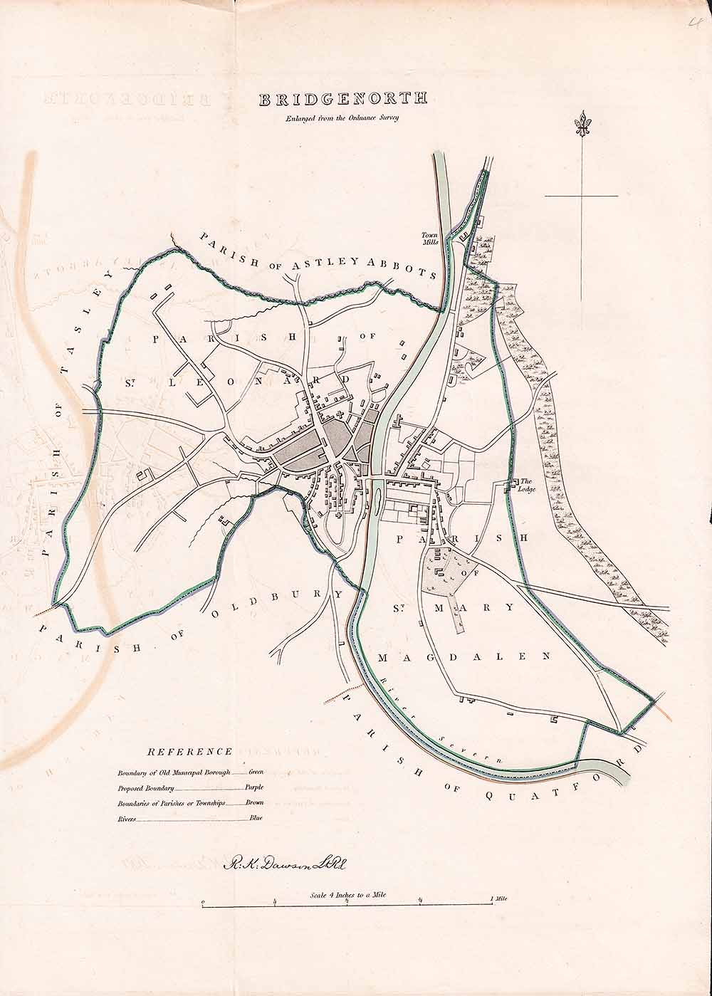 Bridgenorth Town Plan -  RK Dawson