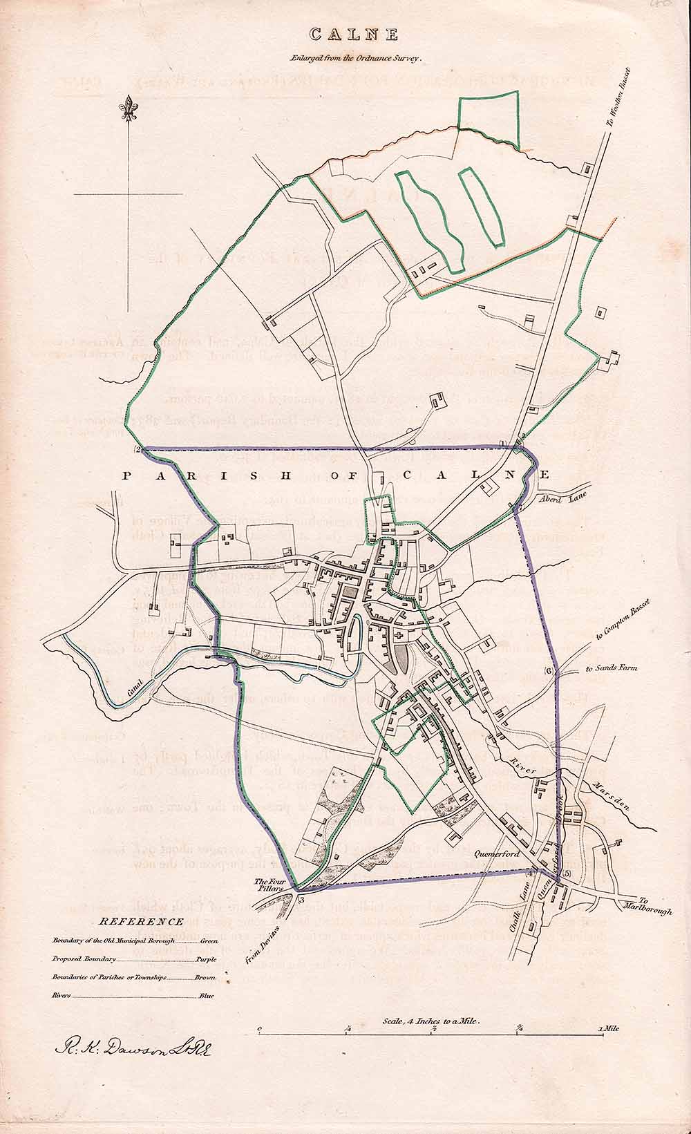 Calne Town Plan - RK Dawson 