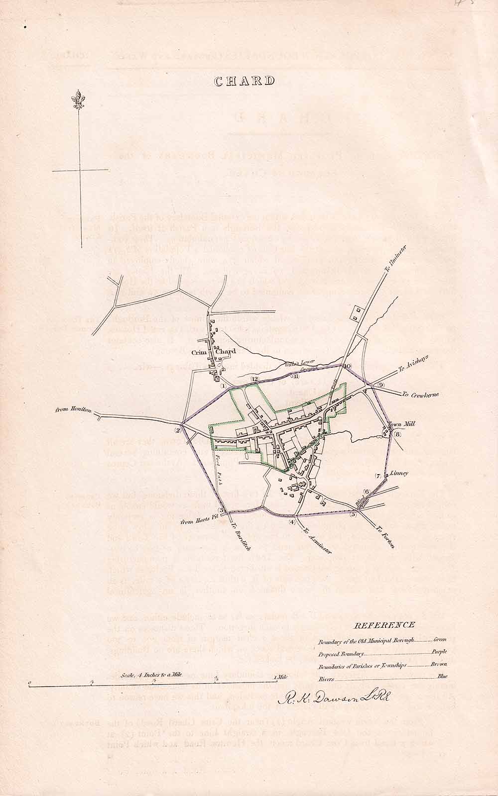 Chard Town Plan - RK Dawson 