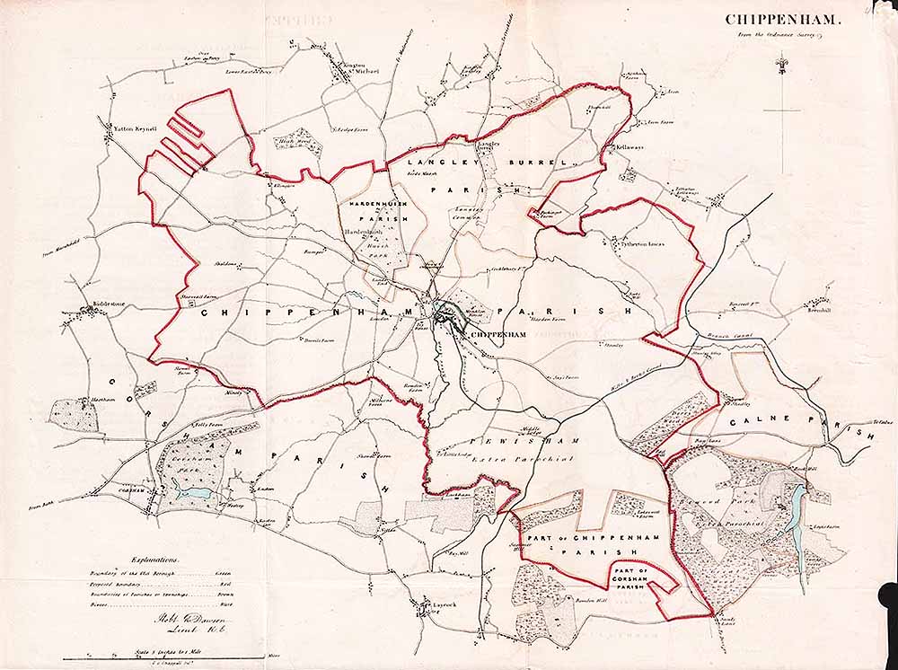 Chippenham Town Plan - RK Dawson 