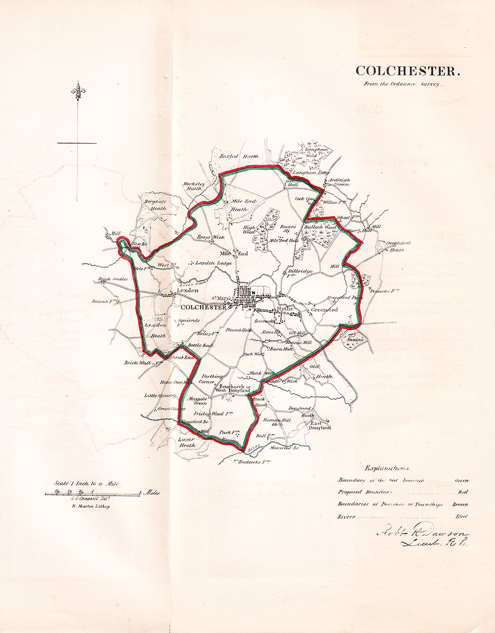 Colchester Town Plan - RK Dawson  