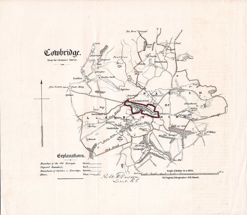 Cowbridge Town Plan  -  RK Dawson
