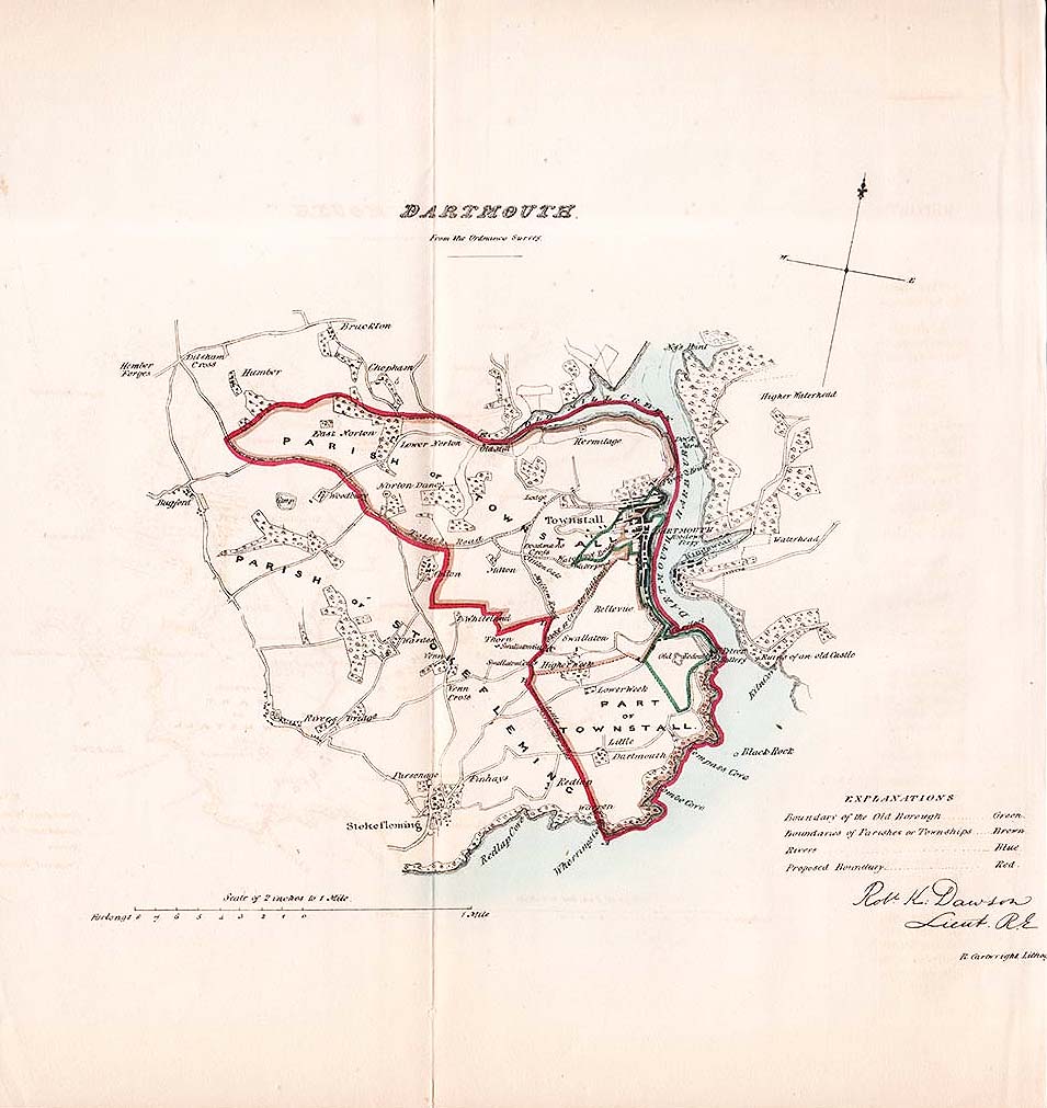 Dartmouth Town Plan  -  RK Dawson