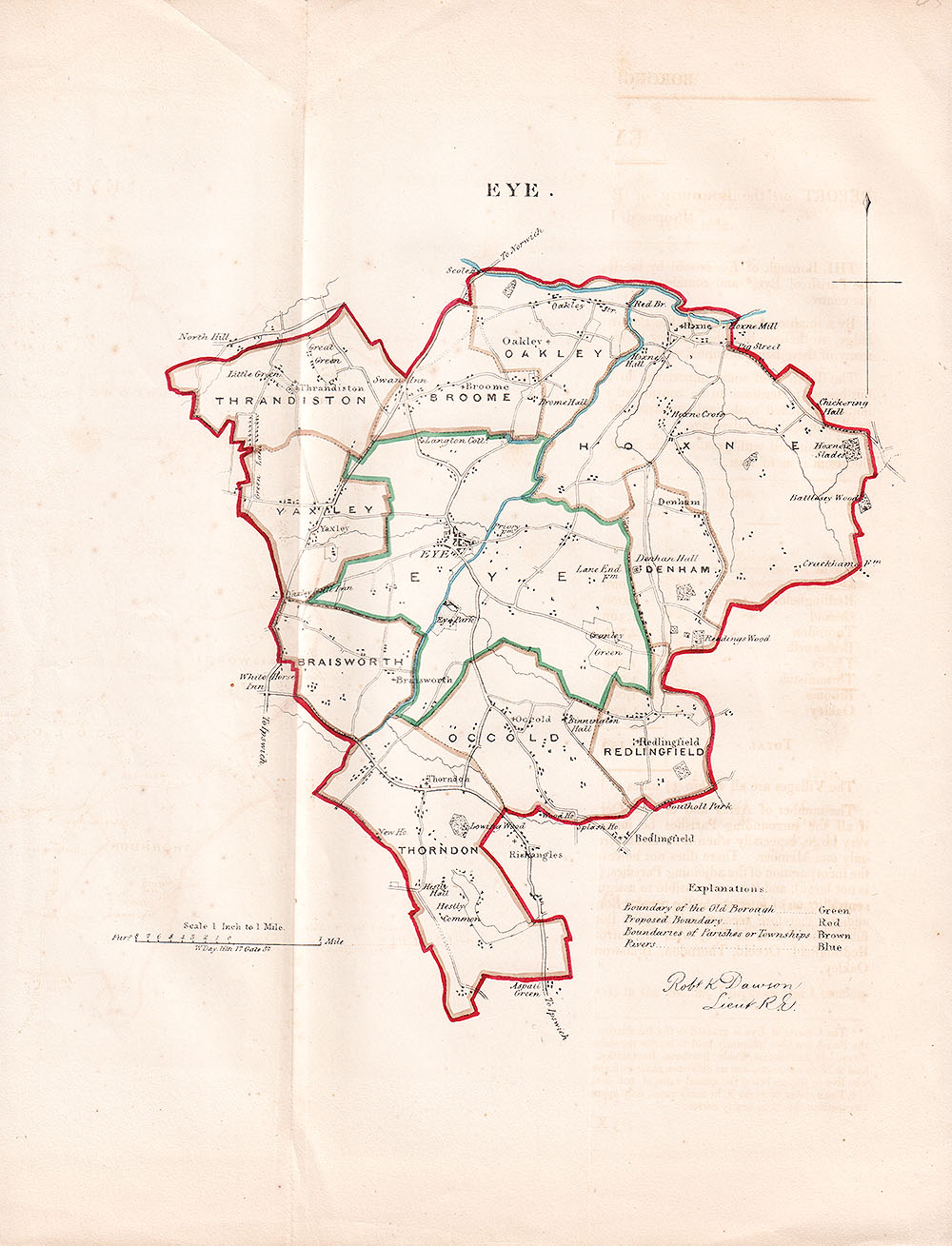 Eye Town Plan  -  RK Dawson