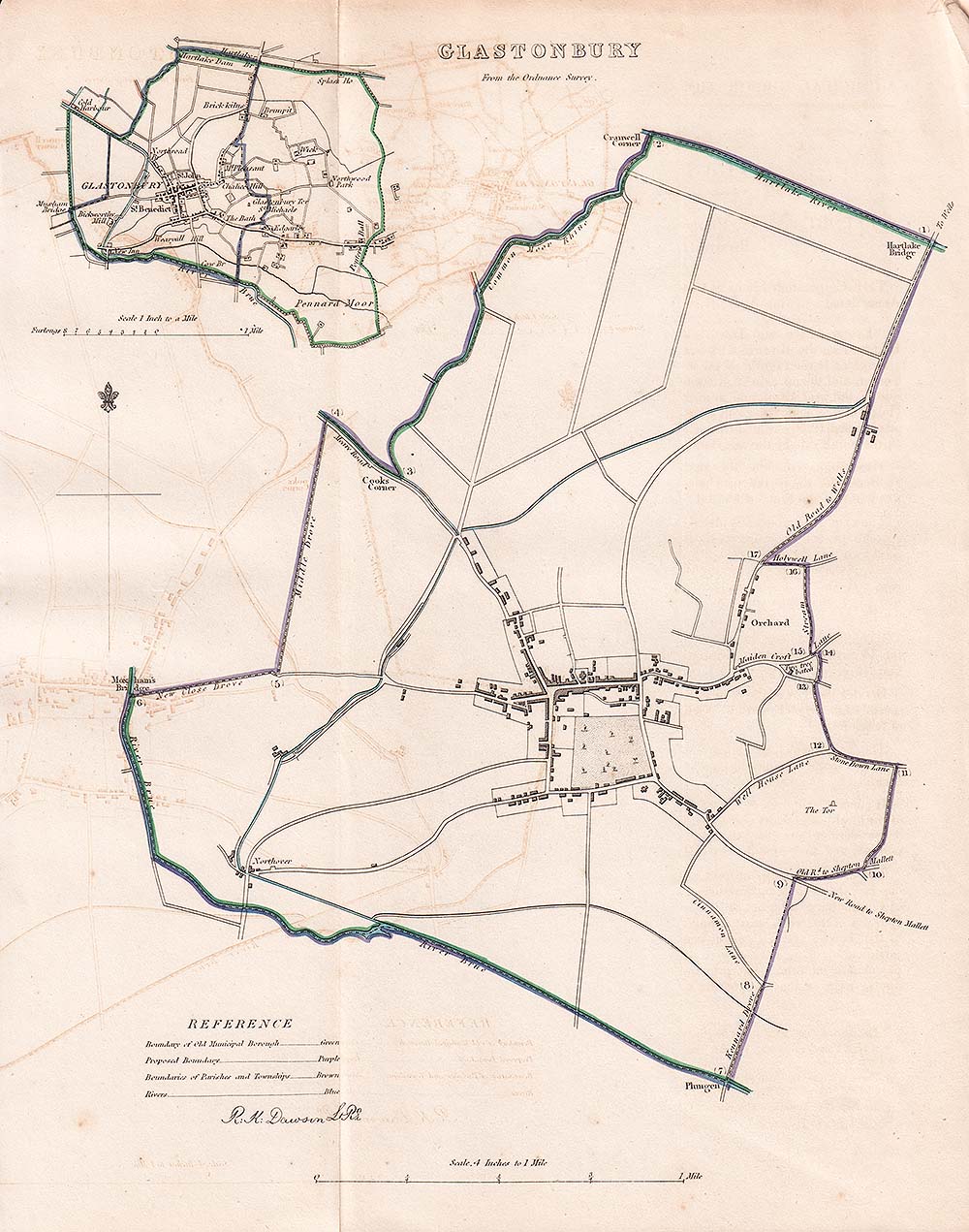 Glastonbury Town Plan - RK Dawson 