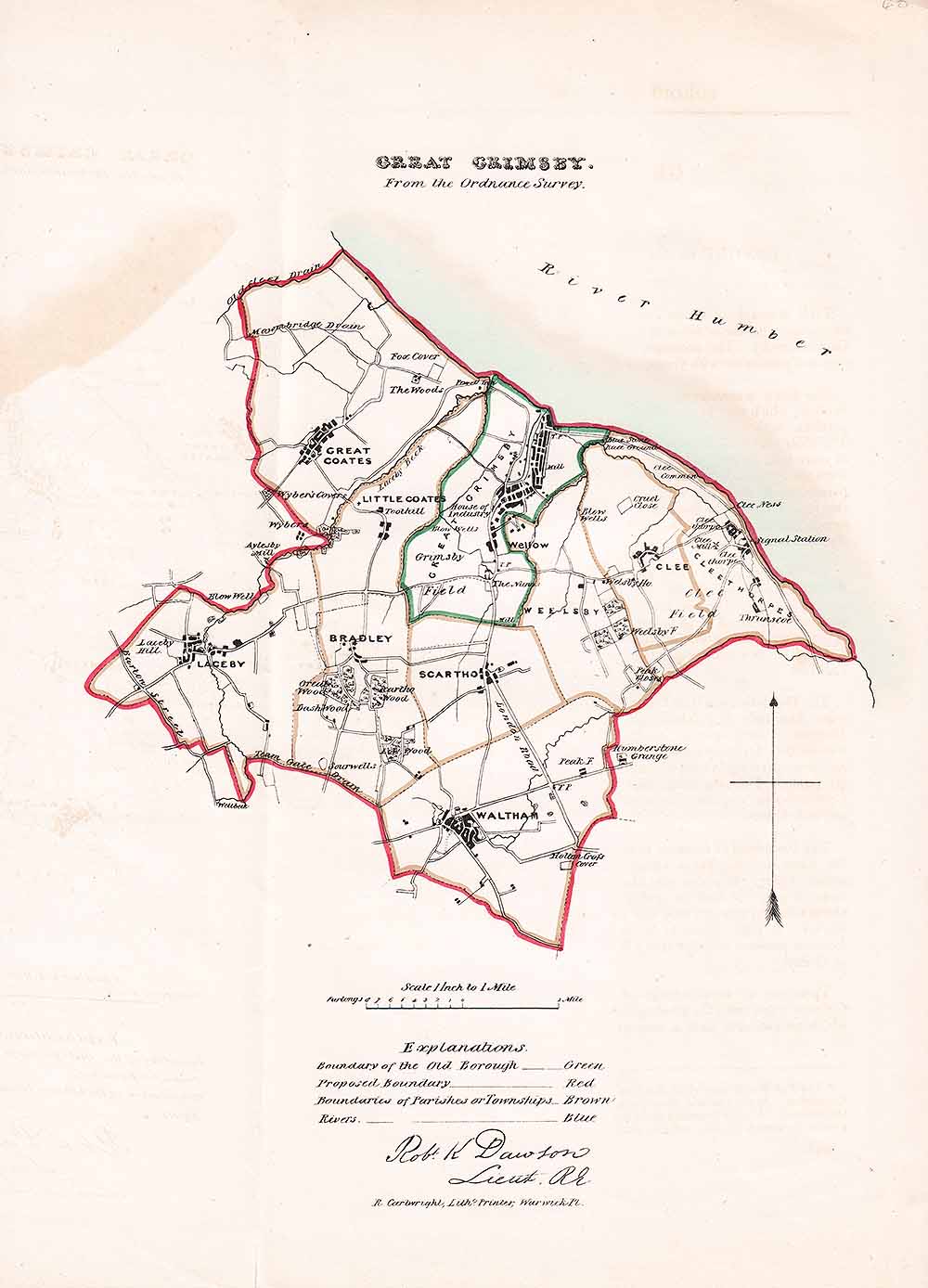 Great Grimsby Town Plan - R.K. Dawson.