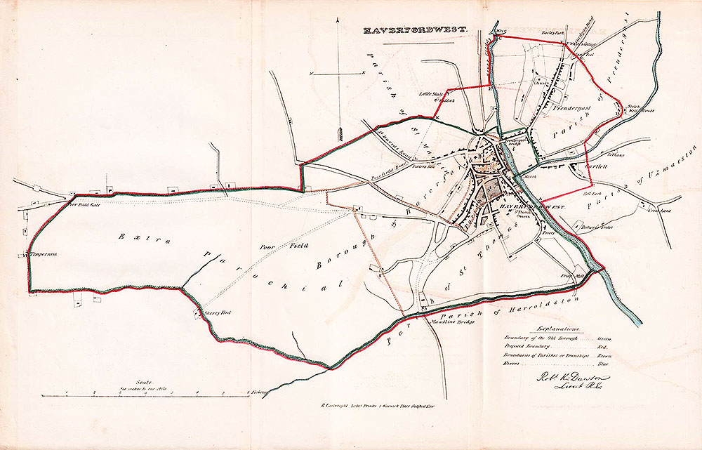 Haverfordwest Town Plan - RK Dawson 