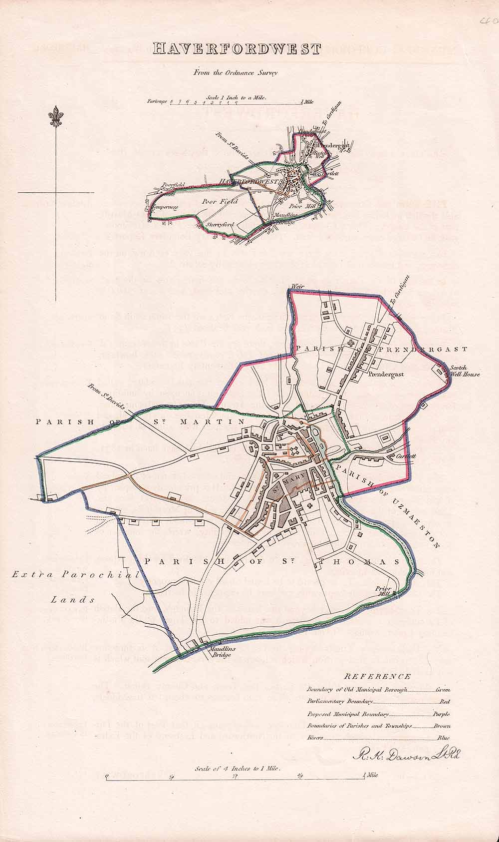 Haverfordwest Town Plan - RK Dawson 