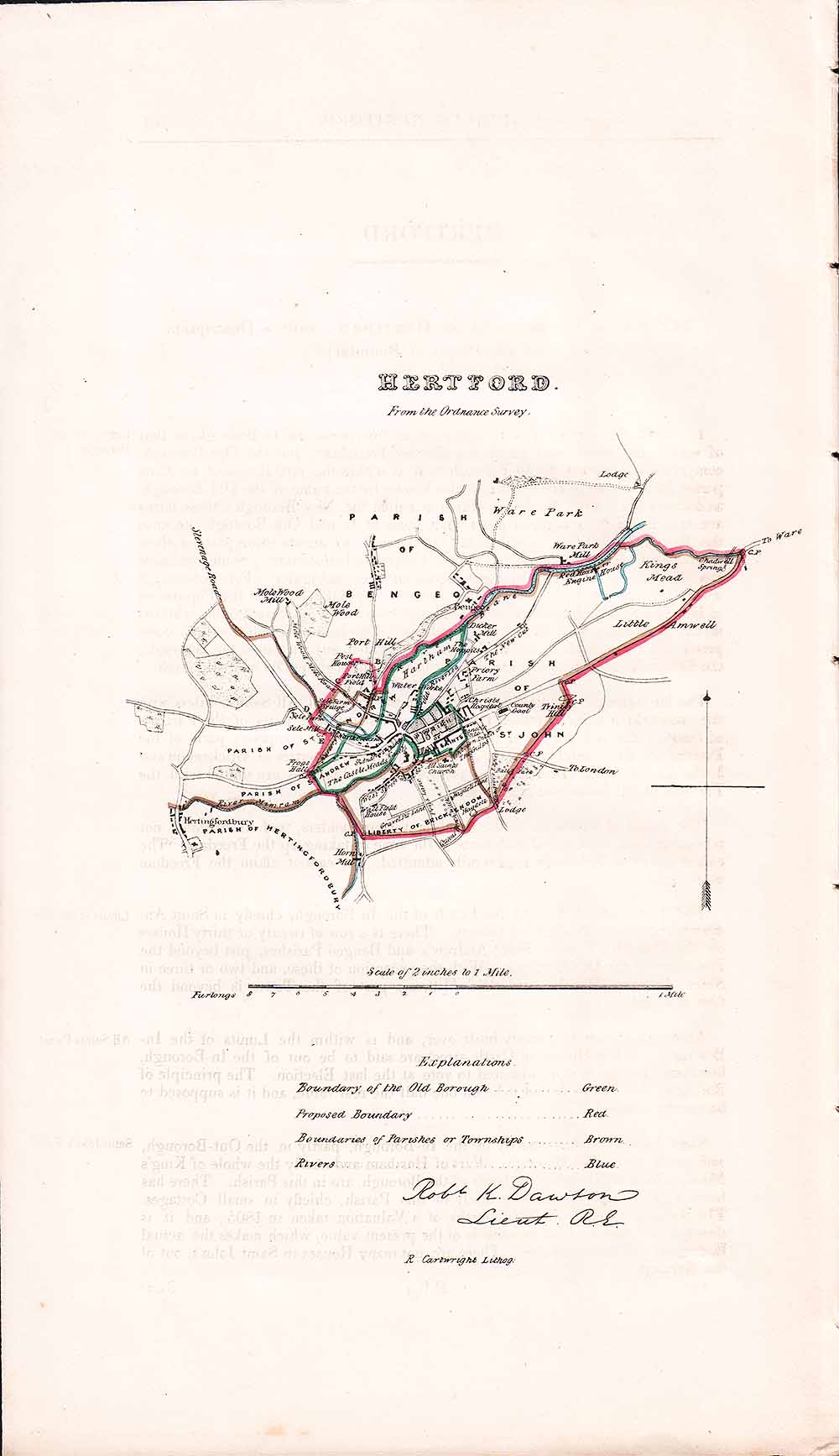 Hertford Town Plan - RK Dawson 