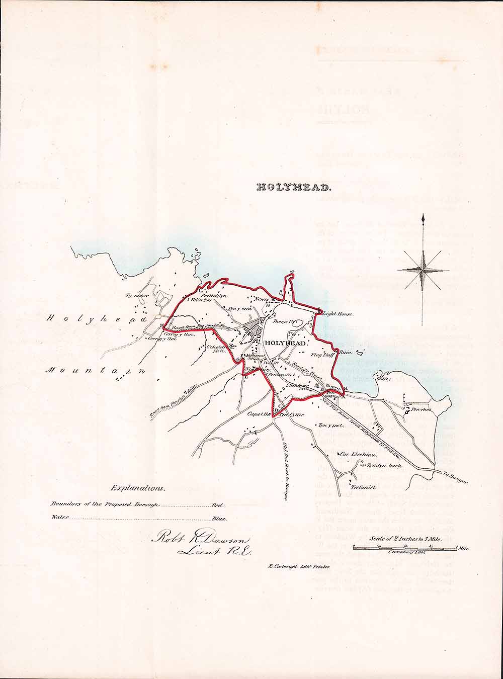 Holyhead Town Plan - RK Dawson