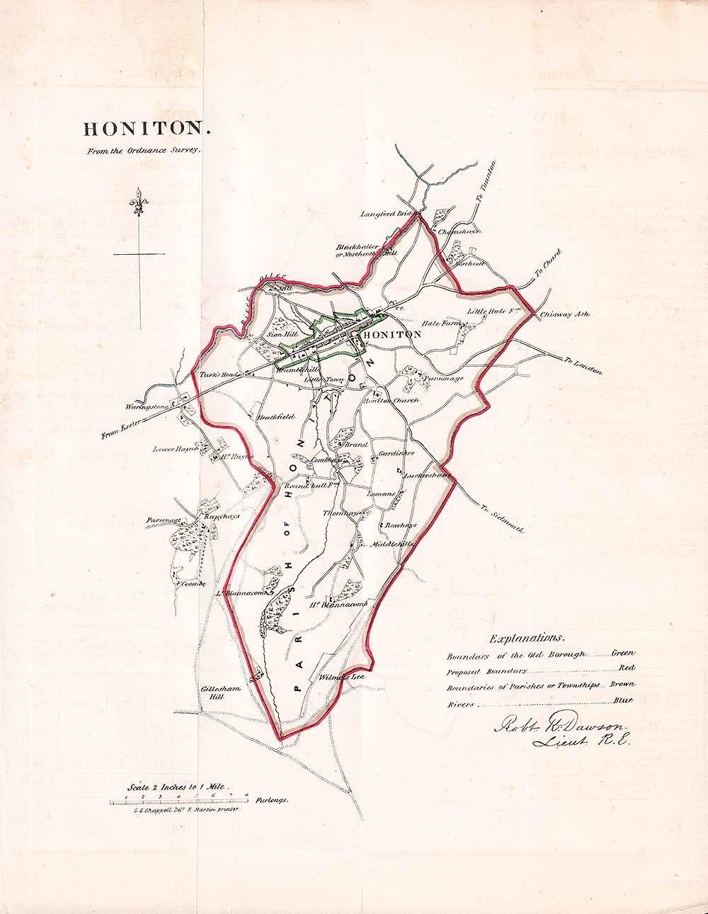 Honiton Town Plan - RK Dawson  
