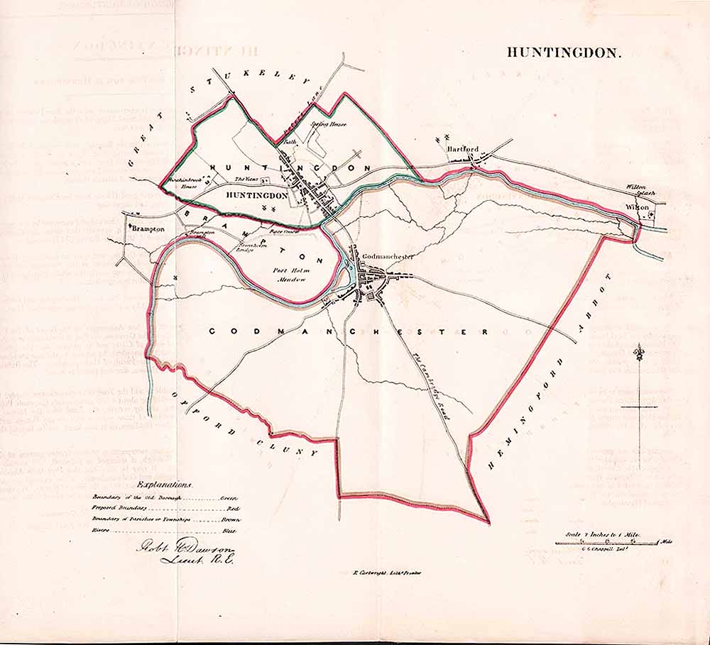 Huntingdon Town Plan - RK Dawson 