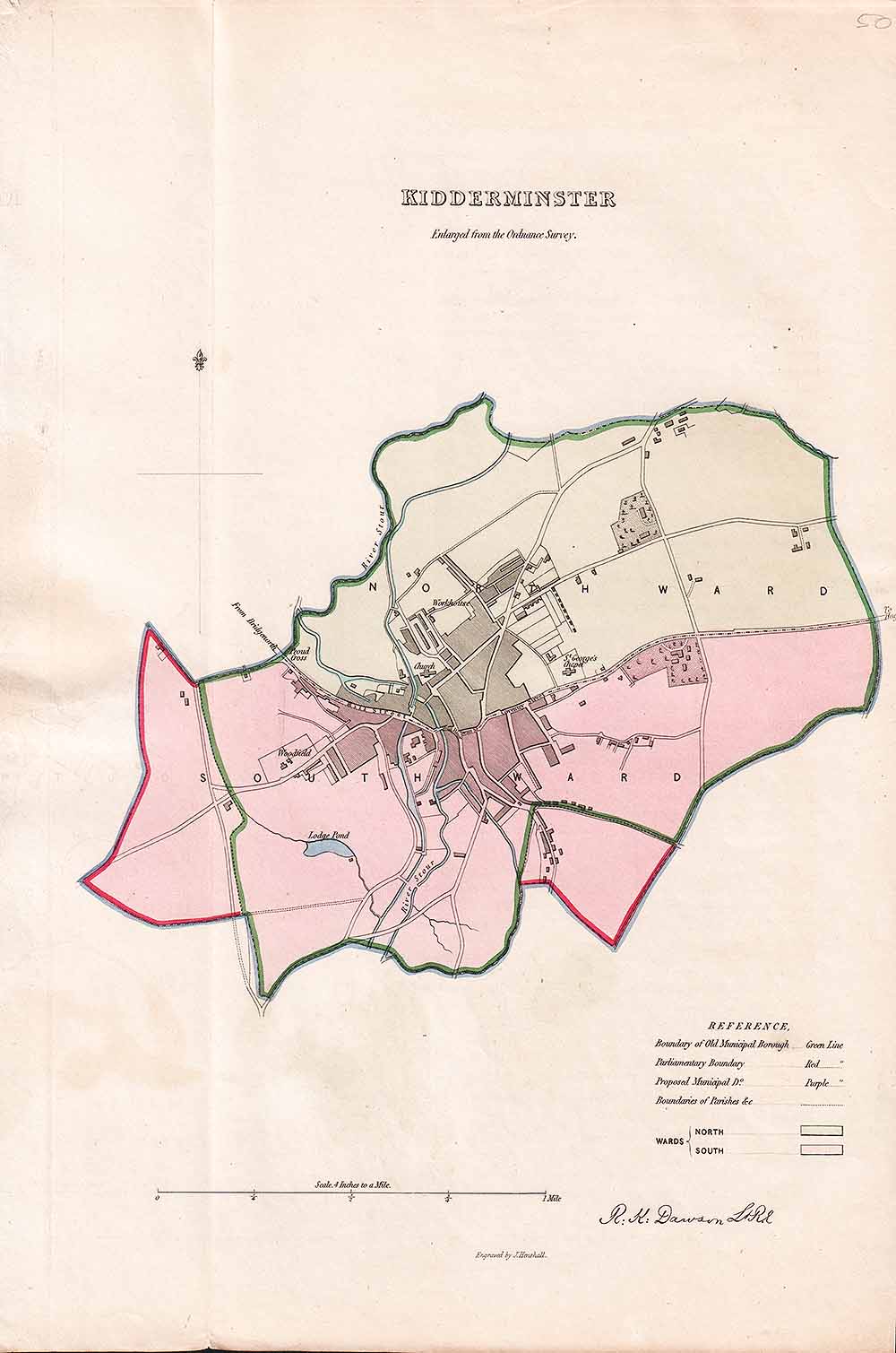 Kidderminster Town Plan - RK Dawson 