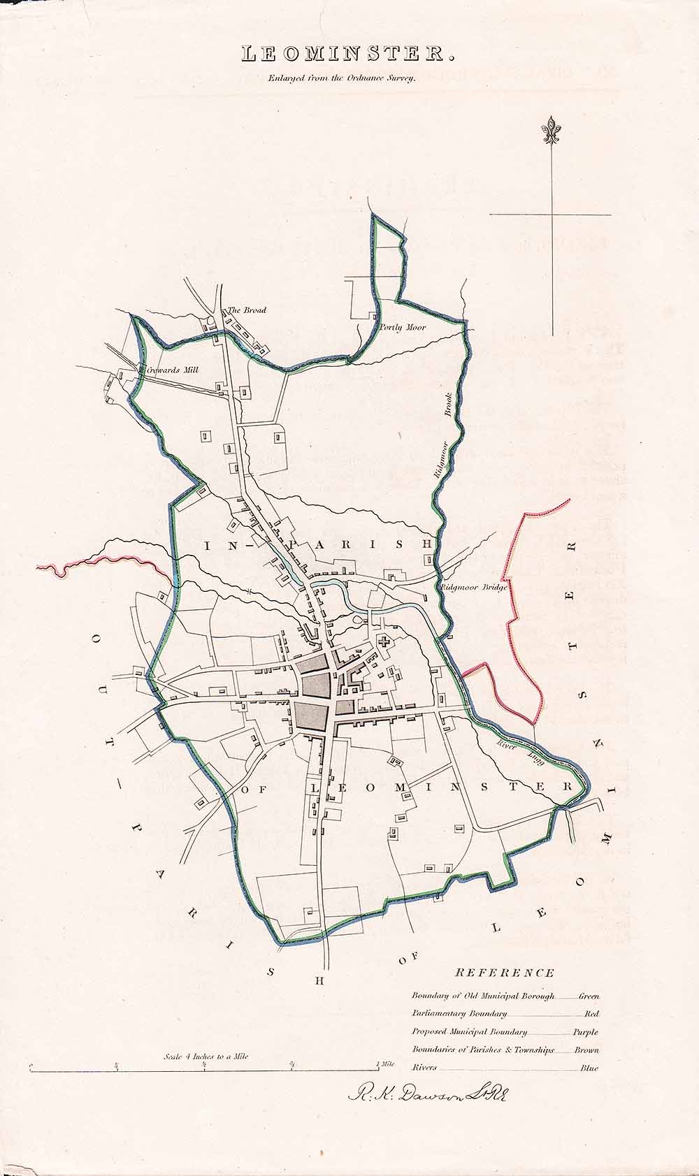 Leominster Town Plan - RK Dawson 