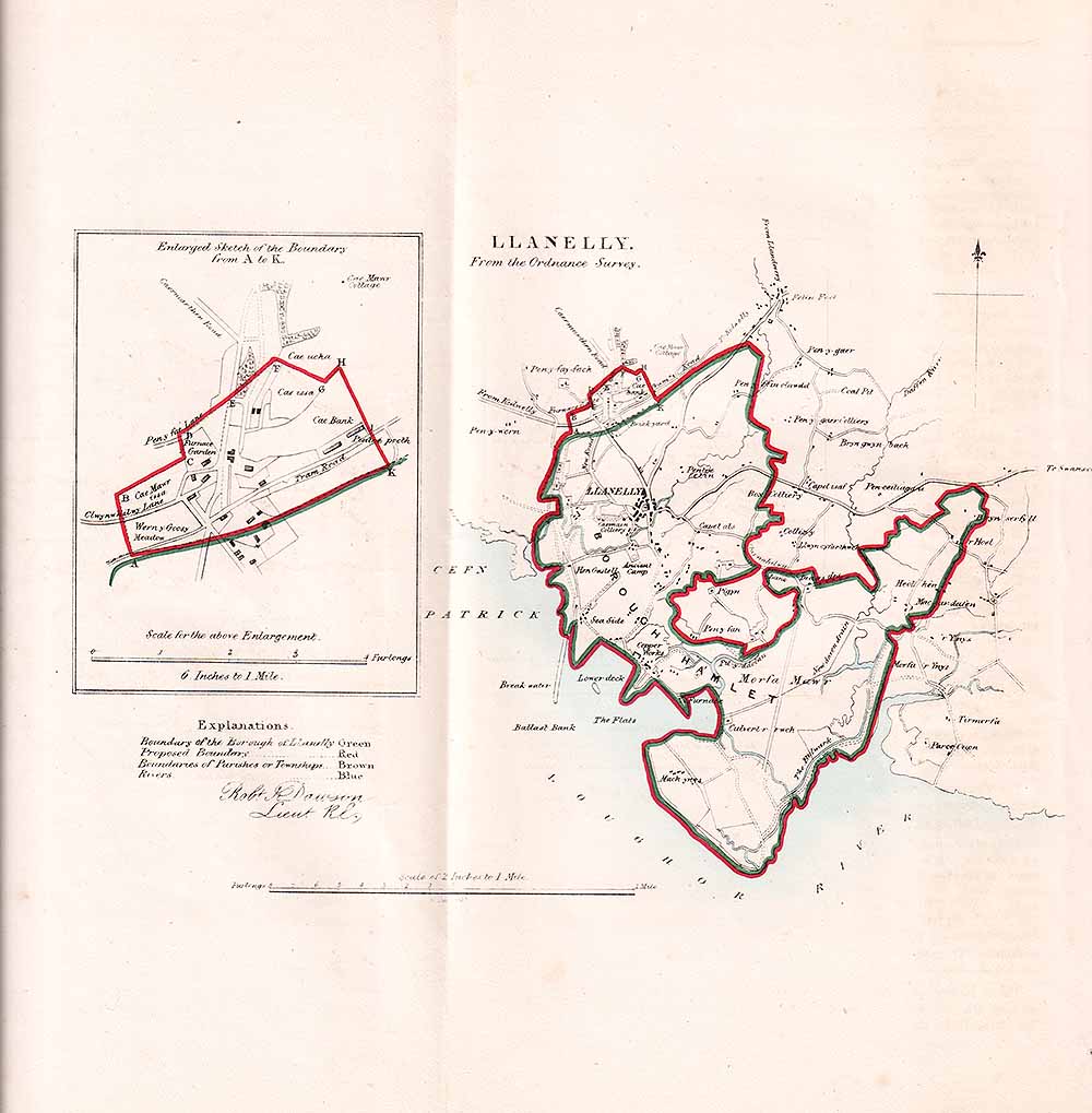Llanelly Town Plan - RK Dawson 