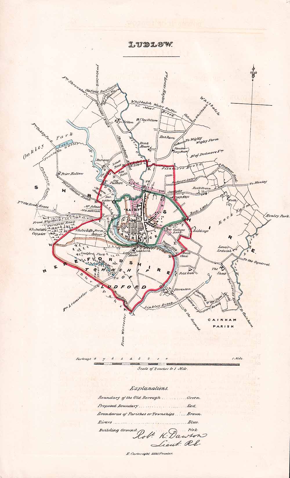 Ludlow Town Plan - RK Dawson 